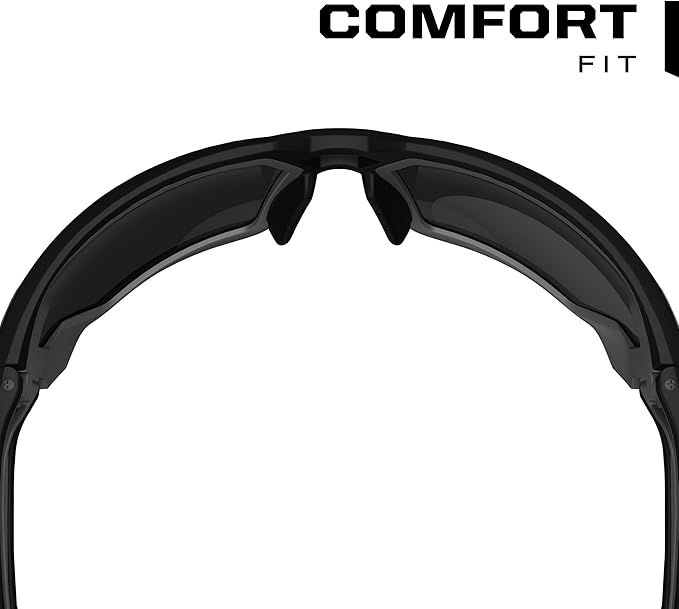 Mechanix Wear Type-X Smoke Lens Safety Glasses - Anti-Fog Polycarbonate Industrial Safety Glasses - Ventilated Temples & Scratch-Resistant Lenses - Grey Frame - 2 Pack
