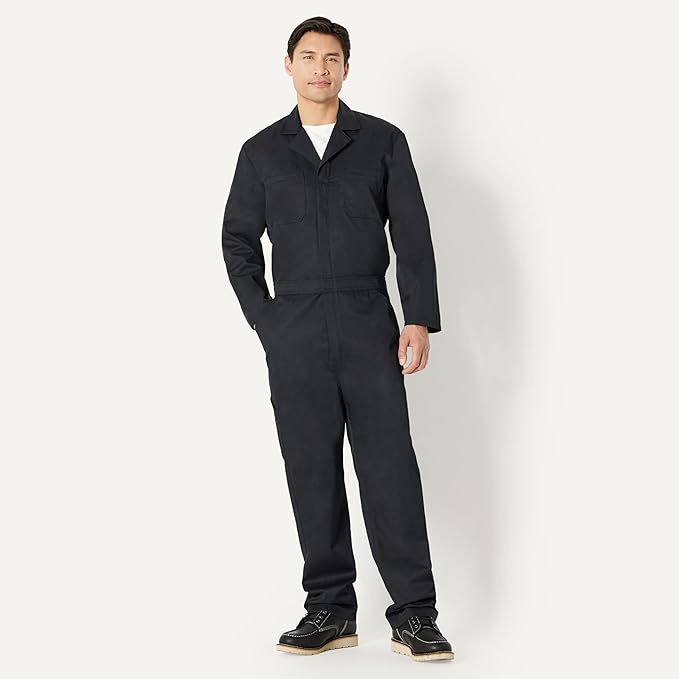 Amazon Basics Men's Men's Long Sleeve Workwear Coveralls