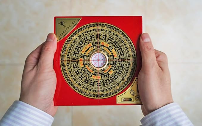 Professional Feng Shui Compass Geomantic Pointer for Measuring Geographical Direction Supplies - Home Decor (5.9")