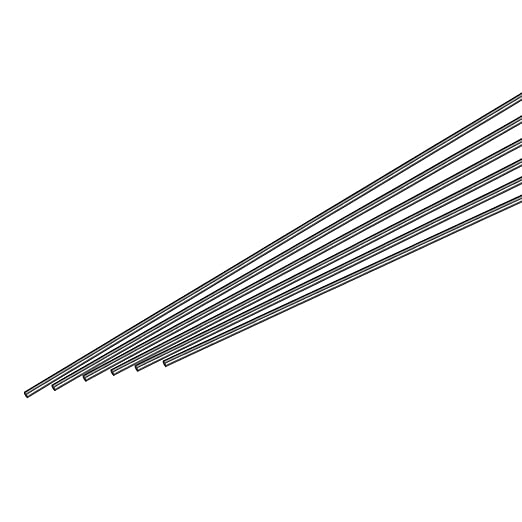 MECCANIXITY Carbon Fiber Rod, 1mm x 300mm for RC Car Airplane DIY Tool Wing Tube Quadcopter Arm, Pack of 12