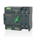Mini ATS Automatic Transfer Switch 100 amp Manual Power Transfer Switch 110V Dual Power Electrical Selector Switches DIN Rail Mount（2P）