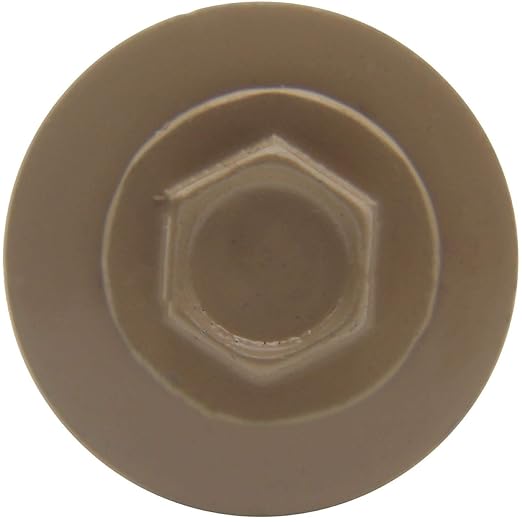 Metal Roofing Screw: (250) 12 x 1-1/2" TAN Hex Sheet Metal Roof Screw. Sharp Point Metal to Wood siding Screws. 5/8" EPDM Washer.
