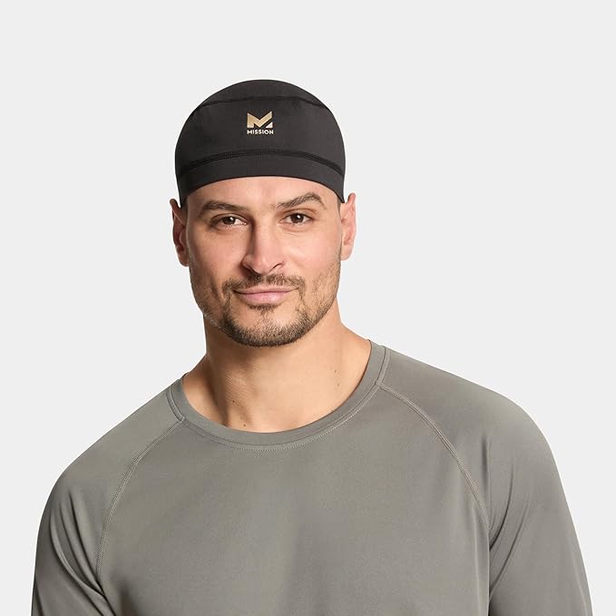 MISSION Cooling Helmet Liner - Lightweight & Breathable - Cools Up to 2 Hours - UPF 50 Sun Protection - Machine Washable