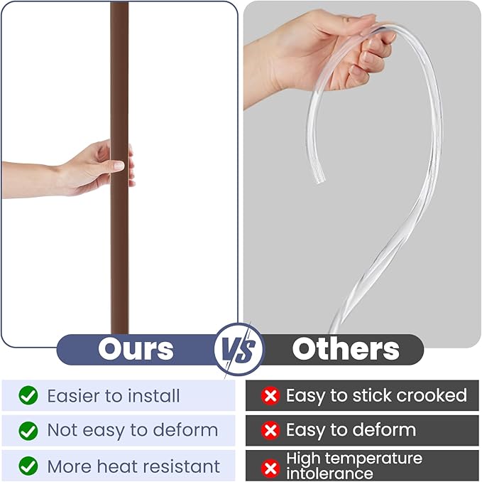 2PCS Wall Corner Protectors Guards - Self Adhesive Corner Protector & Corner Guards for Walls Edge Protection, Easy to Apply - No Tools Needed(Brown, 31.5"x1.18")