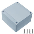 Aluminum Project Box Outdoor Waterproof Junction Box Outdoor Electrical Junction Box Small Electrical Box Outdoor Universal Enclosure Gray 3.9"x3.9"x2.3"
