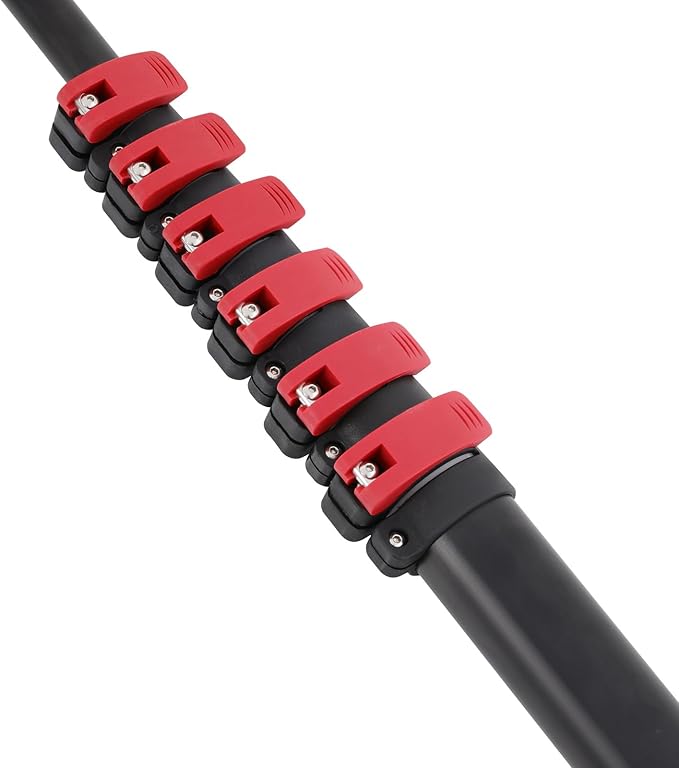 Window Cleaner Tool Washing Equipment Window Solar Panel Cleaning Brush and Pole Water Fed Pole Kit for House Roof Glass Car, 180° Adjustable Brush Head with 4 Water Outlets (35.43ft)