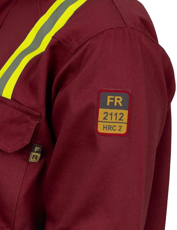 Flame Resistant High Visibility Hi Vis FR Shirt - 100% C - 7 oz