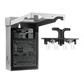 60 Amp AC Disconnect Switch Outdoor 120/240VAC Pull Out Switch Waterproof Metal Box for Air Conditioning Fused (Fuse not Included)