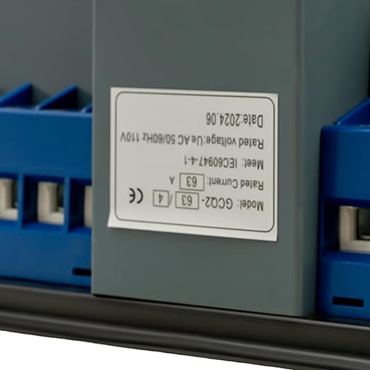 63A 4P Dual Power Automatic Transfer Switch Self Cast 2S Quickly Toggle M6 Hole CB Level AC-33iB (4P 63A)
