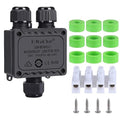 Waterproof Junction Box Outdoor, ip68 3 Way Waterproof Box, M25 Small Box, Suitable for Indoor and Outdoor Lighting