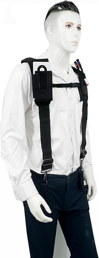 Padded Tool Belt Suspenders 3 Hook Swivel Suspenders for Tool Belt Heavy Duty Work Suspenders