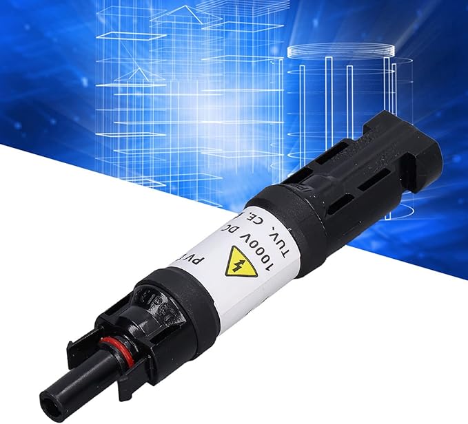 30A Solar Panel PV Diode in Line Fuse Holder Photovoltaic Connectors 1000V IP67 Male Female Waterproof Cable Blocking 30 Amps (30A)