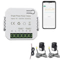 Smart Energy Monitor, Single Phase Clamp Electricity Meter with 2 * 80ACT Current Transformer, WiFi, Real-Time Electricity Monitor/Meter, Solar/Network Metering