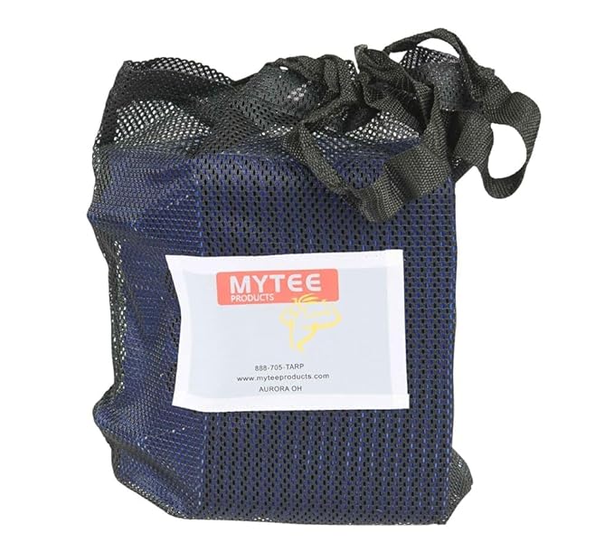 Mytee Products (20 Pack 4" x 4" x 10" Blue Corner Protector V Shaped Flatbed Edge Guards with Carrying Case - Cargo Load Corner Edge Protector and Tie-Down Strap Guard for Flatbed