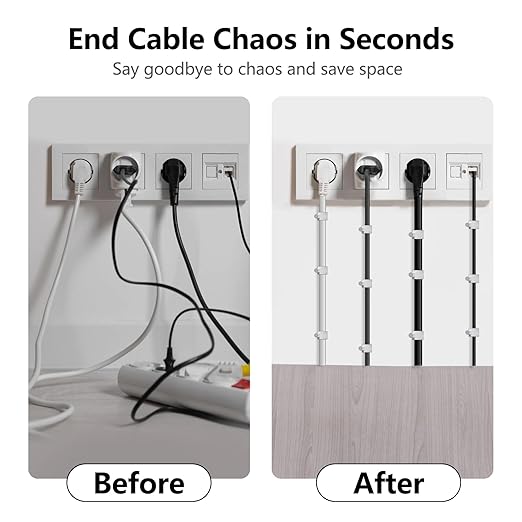 Jadaol 8mm Wide Design Cable Clips with Nails for Round Ethernet Cables, Cord Clips for Wall, Nail-in Wire Tacks for Cat5/Cat6/Cat7 RJ45 Cable, Coaxial, TV, Speaker, Electrical Wire, 100 Pack