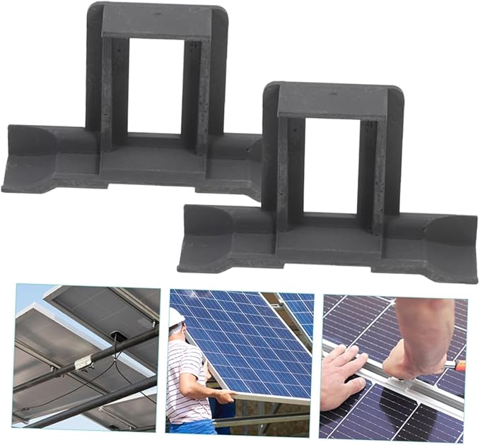12pcs Guide Clamp Solar Panel Trickle Maintainer Drainage Clip Sturdy Construction Easy to Install for Outdoor Solar Panels
