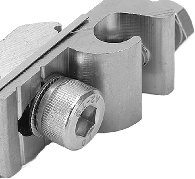 Solar System Grounding Clips, Pack of 10 Solar Panel Mounting System Grounding Clip Lug Bracket Clamps Set Solar Panel Photovoltaic Support Parts for Bare Wire and Pipe