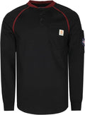 BOCOMAL FR Shirts 5.5oz Light Weight Henley and Short Sleeve Flame Resistant/Fire Retardant Clothing Shirt