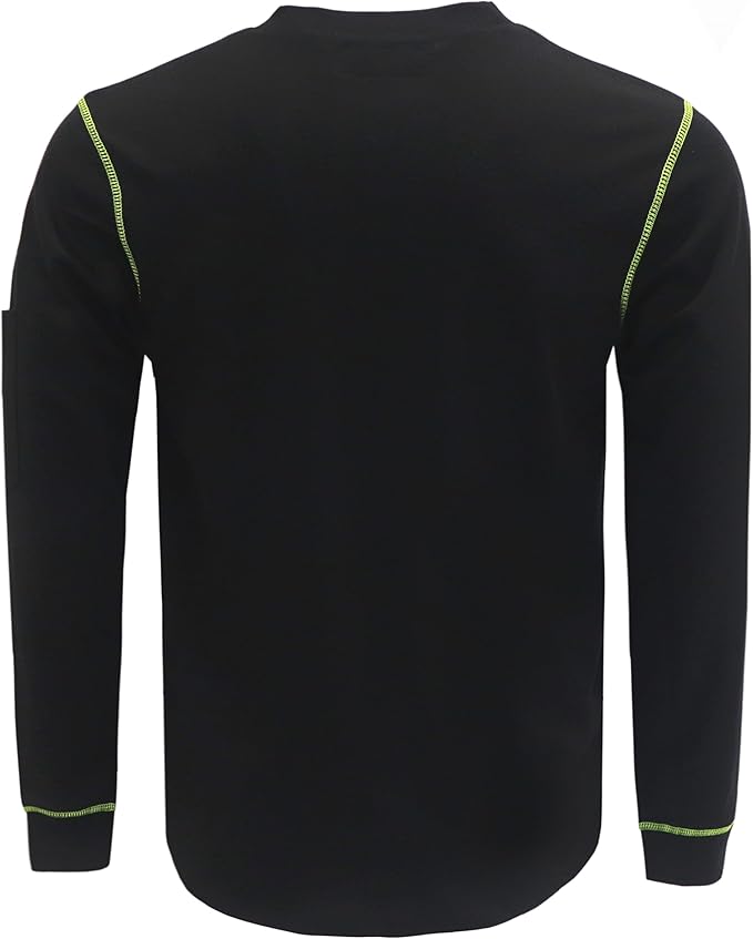VATRENUS FR Shirts Crewneck 5.5oz Lightweight Flame Resistant 100% Cotton Men's Pre-Washed Fire Retardant Workwear