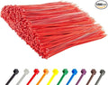 GTSE 12 Inch Red Zip Ties, 1,000 Bulk Pack, 50lb Strength, UV Resistant Long Nylon Cable Ties, Self-Locking 12" Tie Wraps