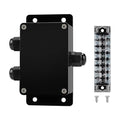 ABS IP67 Waterproof Dustproof Electrical Junction Box, with 15A 600V Barrier Terminal Cable Connector, 1 in/2 Out Power Junction Box（3.93 * 2.67 * 1.96in）