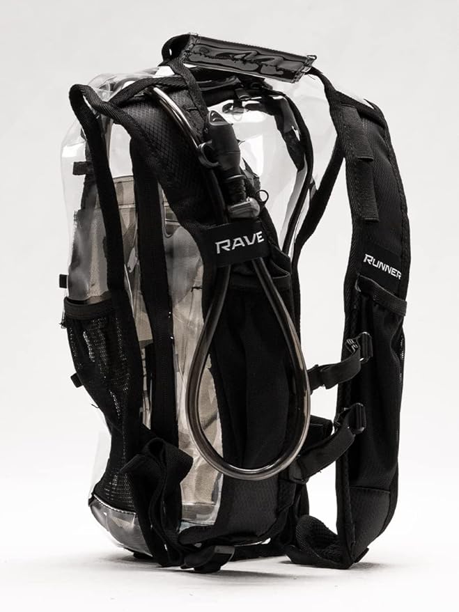 RAVERUNNER® Anti-Theft Hydration Backpack | Festival Approved Rave Backpack for Concert Goers, Leak-Free Festival Water Backpack for EDC, Rave Hydration Pack