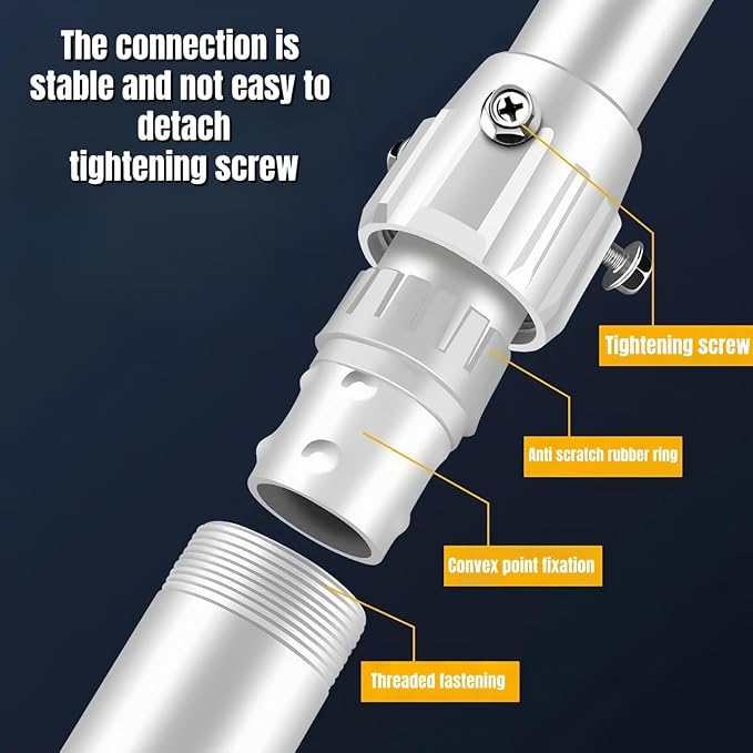 Telescoping Aluminum Wall Mount (11.8-23.6in / 30-60cm) with L-Shaped Adapter - Adjustable Length for CCTV Dome/IP/PTZ Cameras, Indoor/Outdoor Heavy-Duty Use