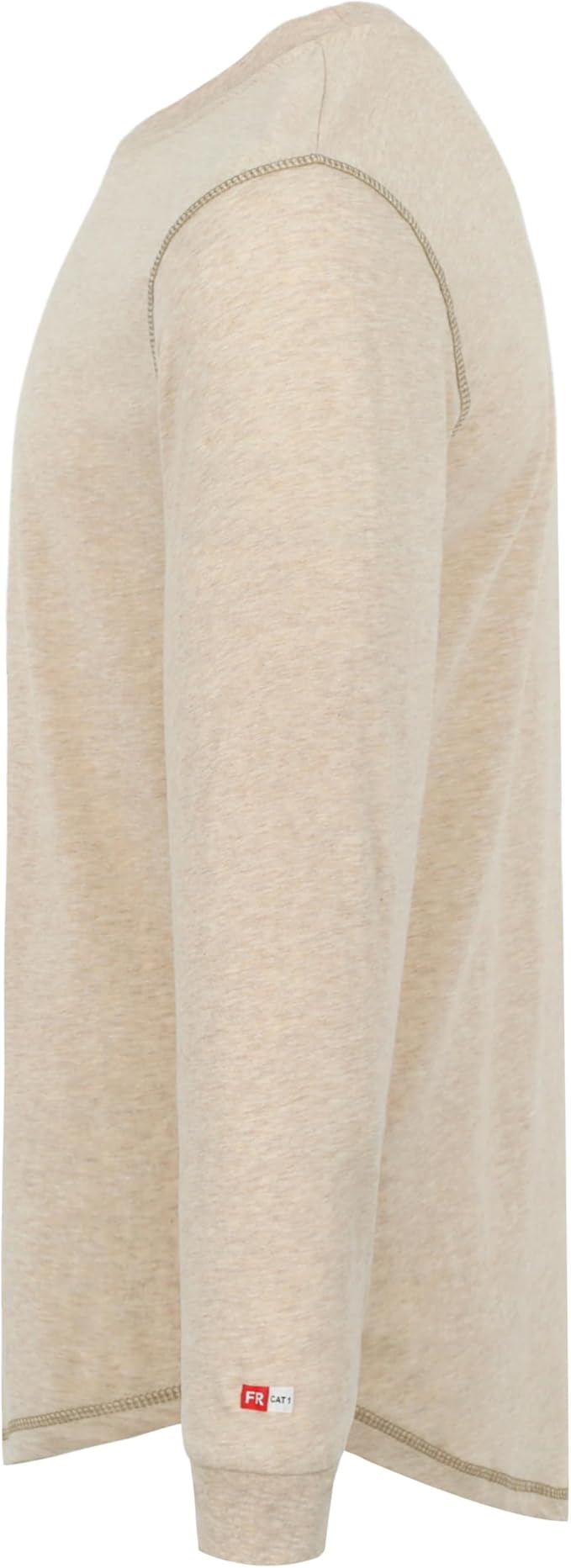 TICOMELA FR Shirts for Men 4oz Lightweight Flame Resistant Crewneck T-Shirts 100% Cotton Fire Retardant Henley Shirts