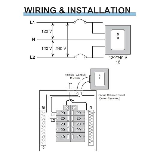 Whole House Surge Protector, Briidea Type 2 Single Phase 120/240 Volt Panel Whole House Surge Protection, Light Commercial/Residential Grade, in NEMA 1 Enclosure