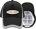 YOWESHOP Reflective Safety Baseball Cap Customize Logo with Removable PE Shell Hi-Vis Safety Work Hat