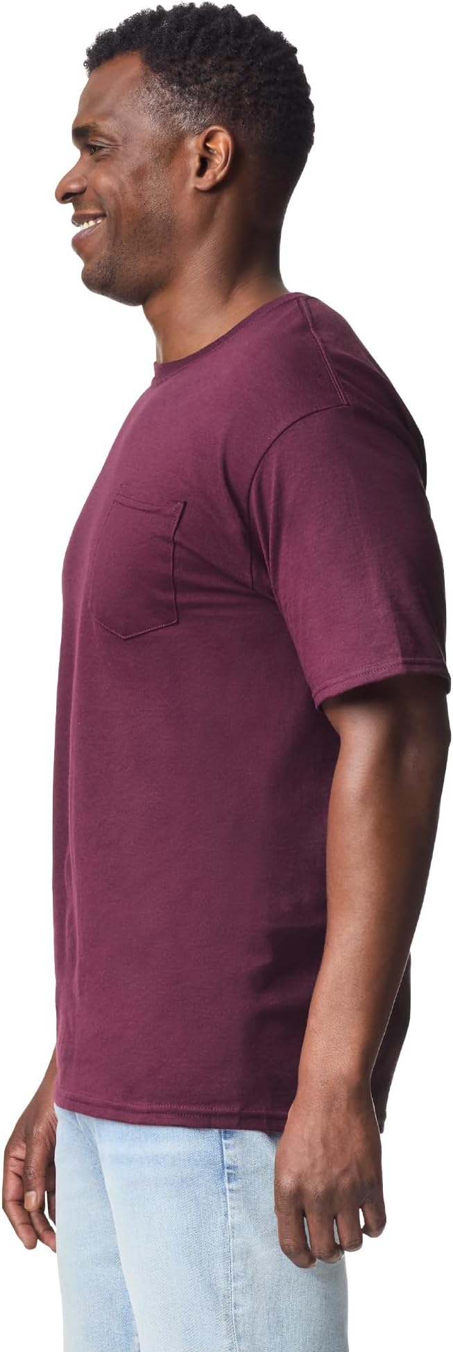 Gildan Unisex Adult DryBlend Workwear T-Shirts with Pocket, 2-Pack