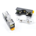 Oiyagai 5pcs Fuse Holders with 10A 250V 6x30mm Glass Fuses, Panel Mount Base, FS101, Circuit Protection for AC Devices