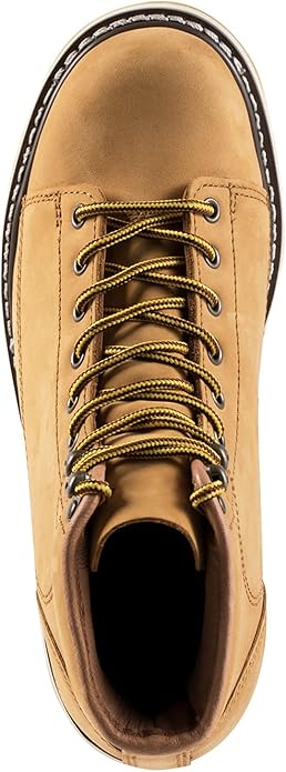 Men's SureTrack 6" Leather Soft Toe Work Boots for Men, Wedge Slip-Resistant, Durable Men's Work Boots, EH 84893