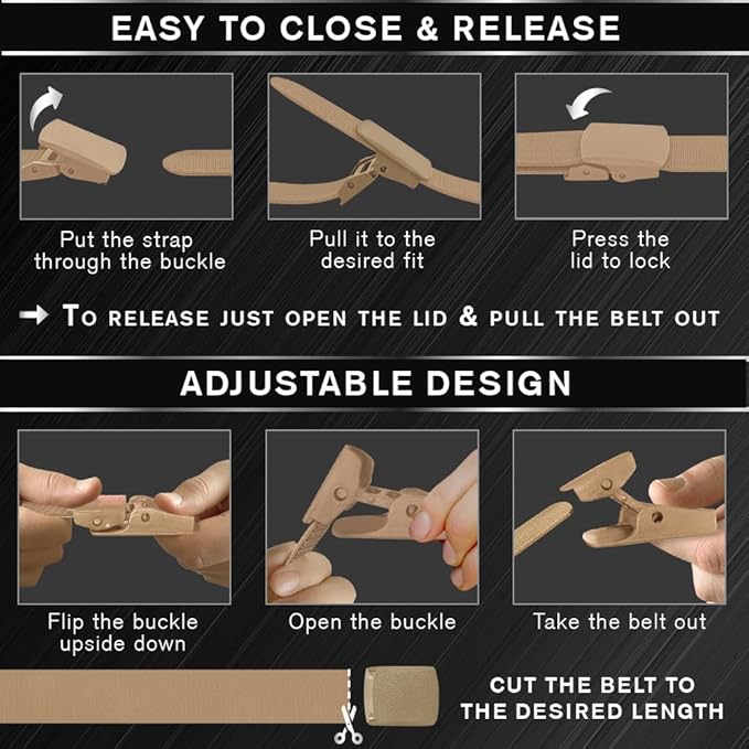TECEUM Tactical Belt – Heavy-Duty & Quick Release – Military, Work, Rigger, Duty & Utility Belt for Men