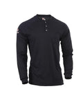 DRIFIRE Power Dry FR Long Sleeve Henley, CAT 2, Flame Resistant, Navy, Medium, TEE-PDN-HN-MD