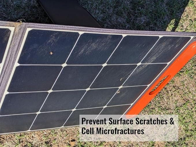 Solar Stakes - Anchor Portable Solar Panels with Seamless Add-on, Heavy Duty Strap with Hook/Loop and Elastic, 7" Aluminum Stake, Prevents Wind Tipping (Quad Kickstand Portable Solar Panel)