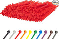 GTSE 6 Inch Red Zip Ties, 1,000 Bulk Pack, 40lb Strength, UV Resistant Strong Nylon Cable Ties, Self-Locking 6" Tie Wraps