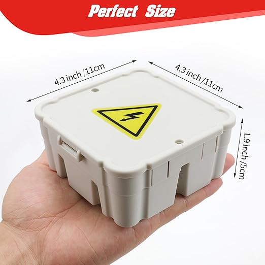 Open Splice Junction Box (4 Pack), 5 Second Installation - Electrical Wire Splice Cubes