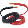 TEMCo 1 Gauge AWG 50 Ft Black + 50 Ft Red Flexible Pure Copper Made in USA Welding Cable Battery Wire - Heavy Duty Solar, Inverter, Car, RV, Truck