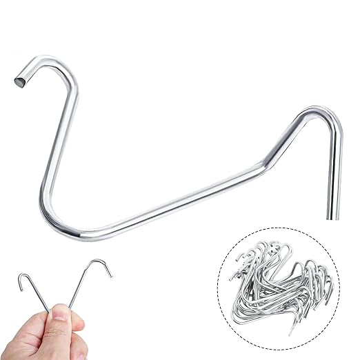 T-Post Clips (100pcs) Fence Wire Clips, Galvanized Steel Fence Clips, Time-Saving Convenient Pre-Cut Wire Ties