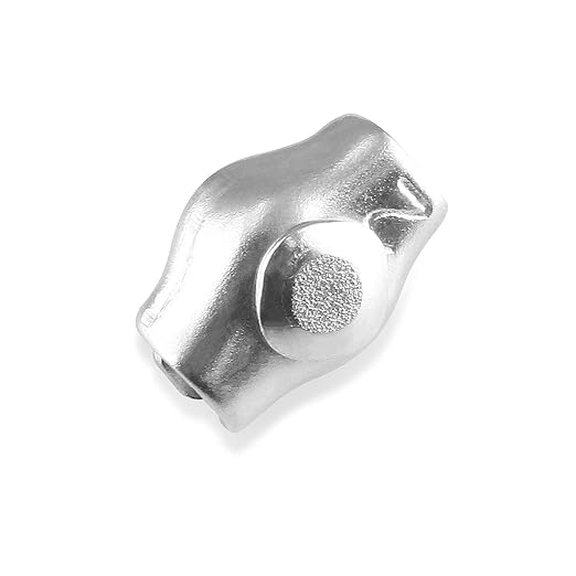 M2 Stainless Steel 304 Wire Rope Clips Clamp, Simplex Single Bolt Cable Clamp for 1/16" Diameter Wire Cable 20Pcs