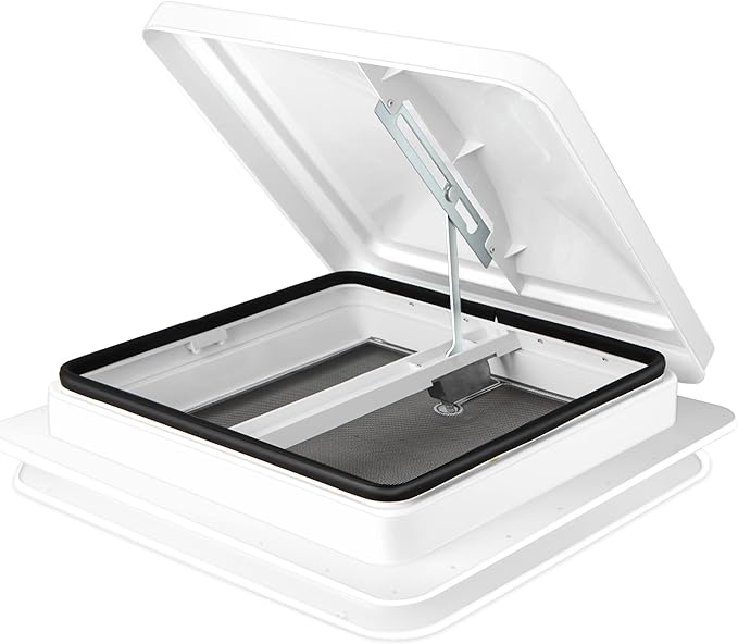 RV or Trailer Roof Vent - Manual 14" x 14"