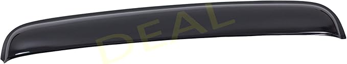 Deal 43" Wide Universal Sun Roof Visor Wind Deflector, Dark Smoke Tint Tape-On Type Moon Roof Visor Windflector, 1-Piece Set for The Model from 37" to 42" Sunroof Moonroof Only