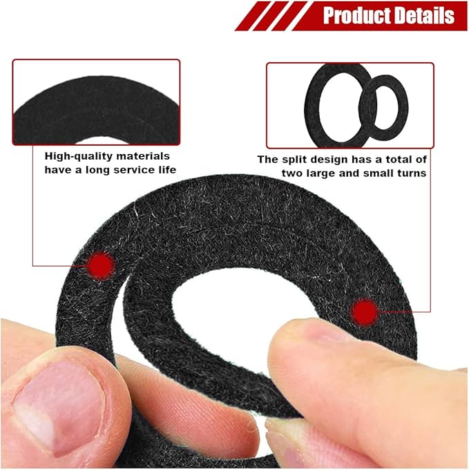 8PCS Car Battery Terminal Anti Corrosion Washers, Auto Fiber Shim Battery Terminal Protectors, 4 Black & 4 Red Battery Post Washer Fiber Washers for Protecting Battery Terminal