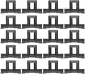 DOITOOL 20pcs 35mm Solar Panel Water Clip Photovoltaic Panels Drainage Clamp for Water and Mud Removal Outdoor Solar Module Accessories
