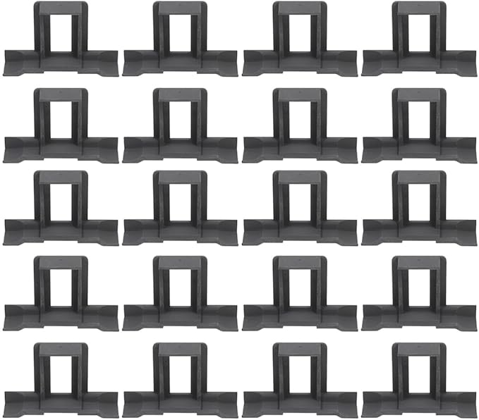 DOITOOL 20pcs 35mm Solar Panel Water Clip Photovoltaic Panels Drainage Clamp for Water and Mud Removal Outdoor Solar Module Accessories