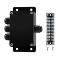 ABS IP67 Waterproof Dustproof Electrical Junction Box, with 15A 600V Barrier Terminal Cable Connector, 1 in/3 Out Power Junction Box（3.93 * 2.67 * 1.96in）