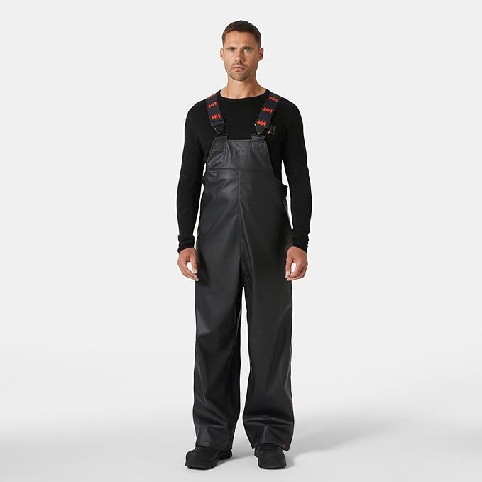 Helly Hansen Workwear Gale Waterproof Mens Bib Overalls Made from Heavy-Duty Protective Polyester/Polyurethane for Mobility