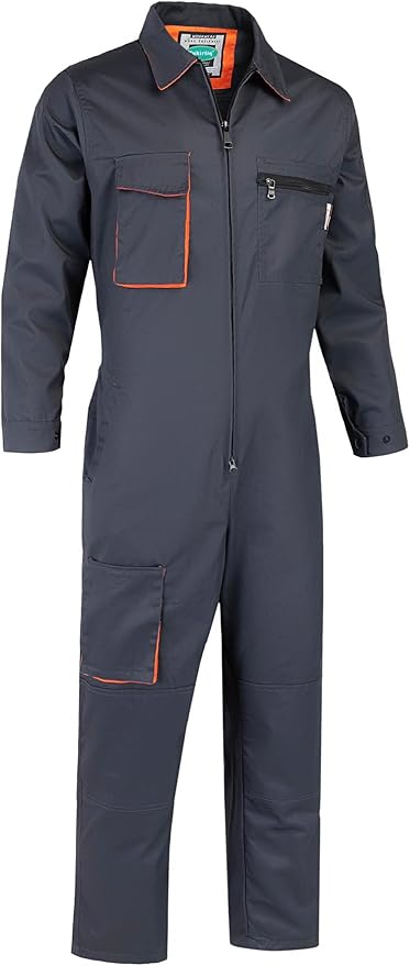 Men's Coveralls Mechanic Work Jumpsuit Multi Pockets Overalls Long Sleeve Workwear Coverall