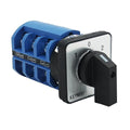 63A Rotary Change-Over Switch,3 NO 3 NC 2-Way, 3 Position 3 Phase 12 Terminals, 660V Universal Selector Switch for Solar and Grid Power Switching